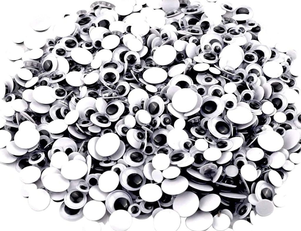 A mountain of googly eyes