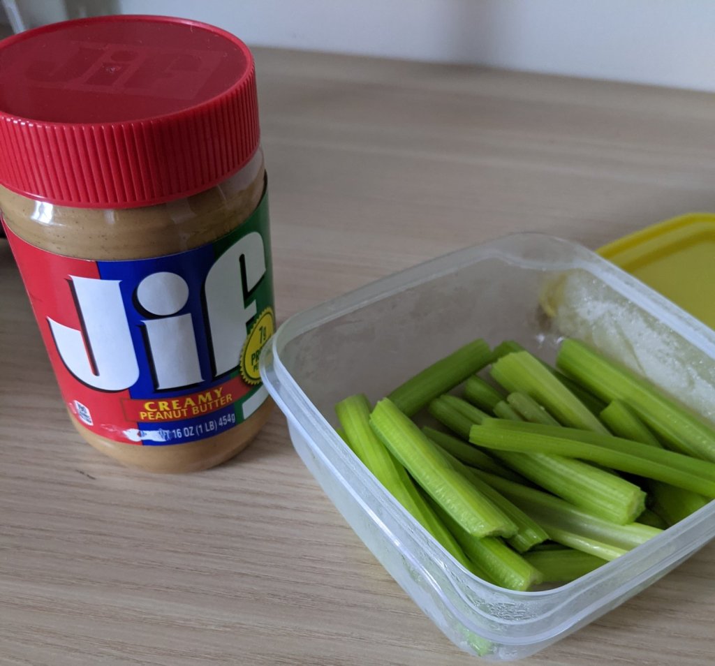 Celery and peanut butter